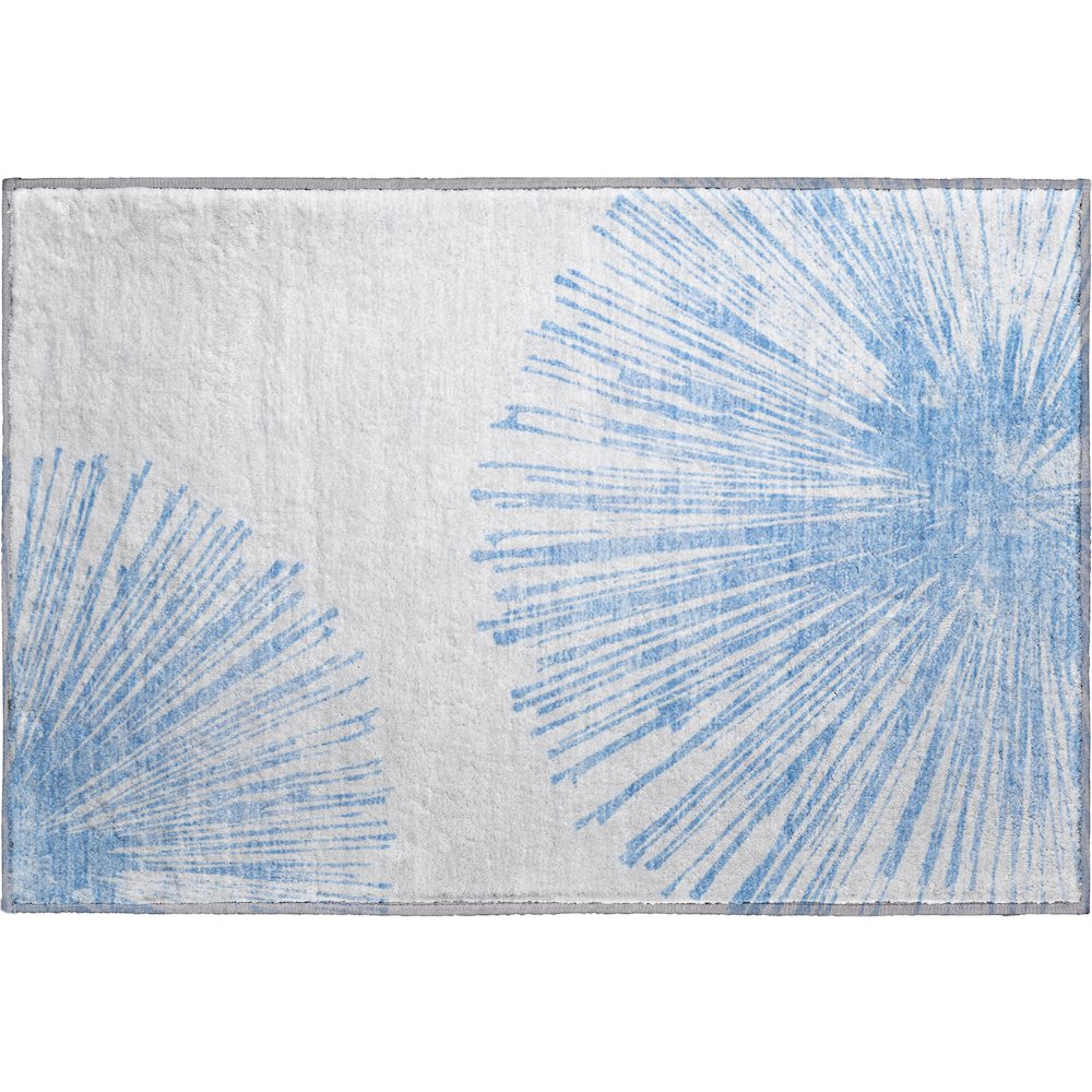 Premium Machine Washable Mayfield  Denim 1'8" x 2'6" Rug. Picture 1