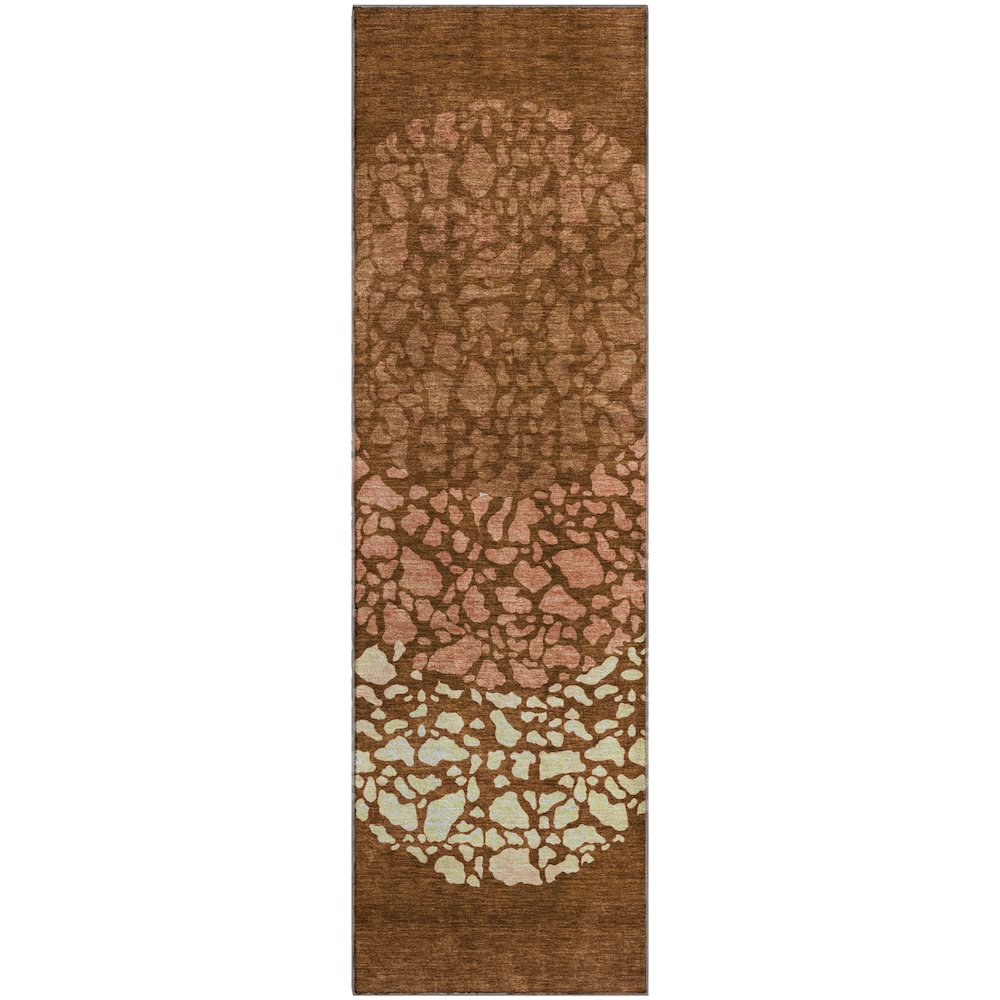 Premium Machine Washable Mayfield  Paprika 2'3" x 7'6" Runner Rug. Picture 1