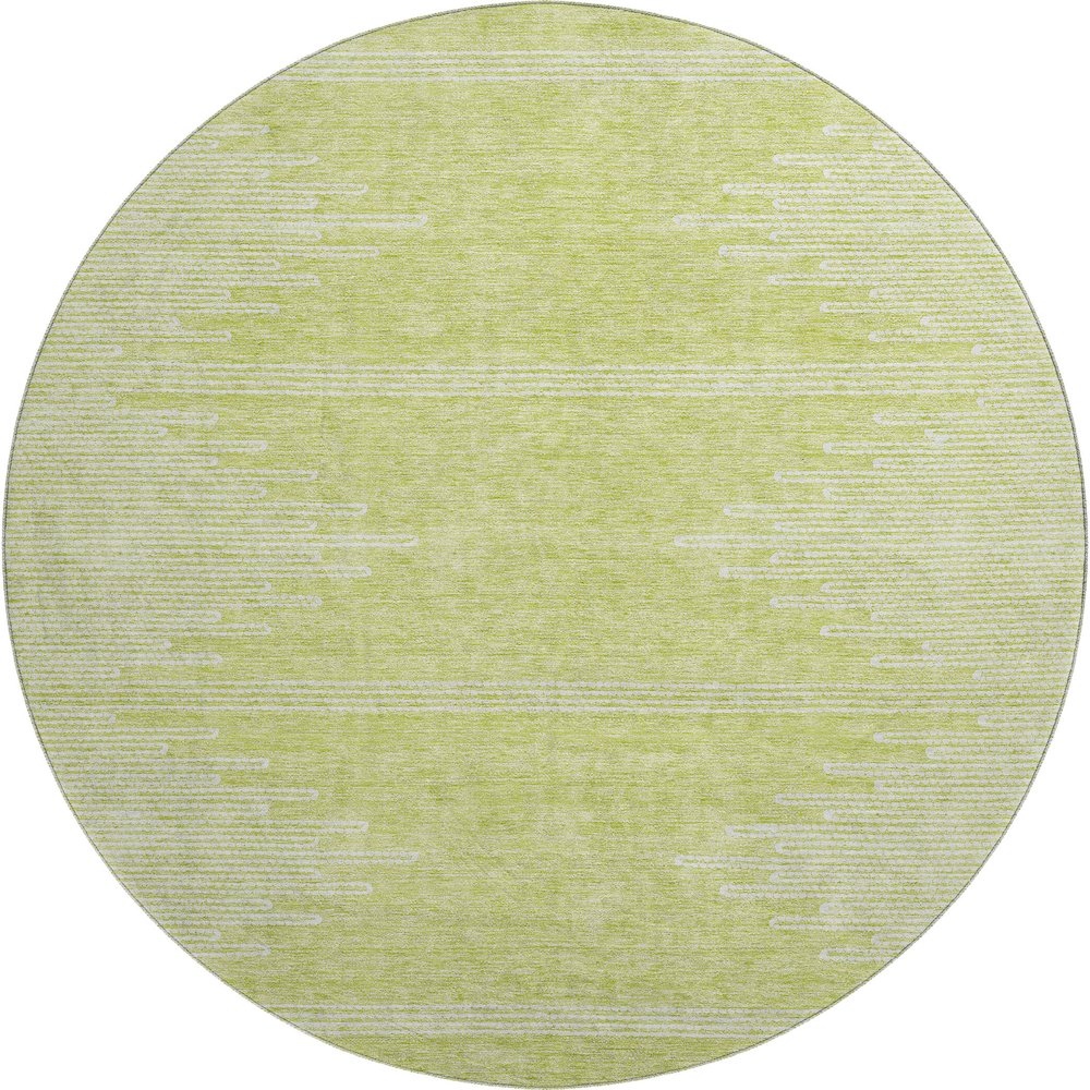 Premium Machine Washable Mayfield  Aloe 8' x 8' Round Rug. Picture 1