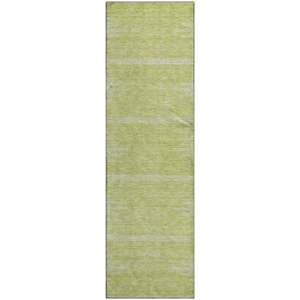 Premium Machine Washable Mayfield  Aloe 2'3" x 7'6" Runner Rug. Picture 1