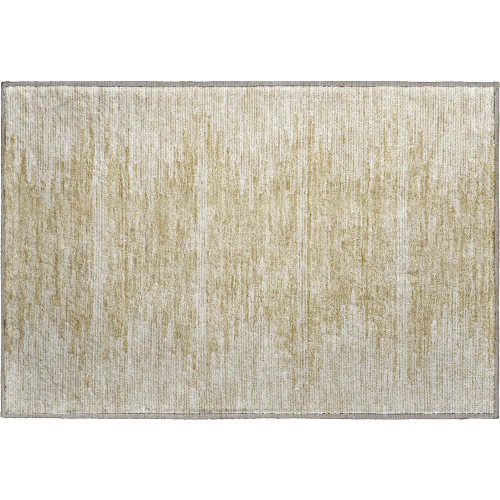 Premium Machine Washable Mayfield  Beige 1'8" x 2'6" Rug. Picture 1