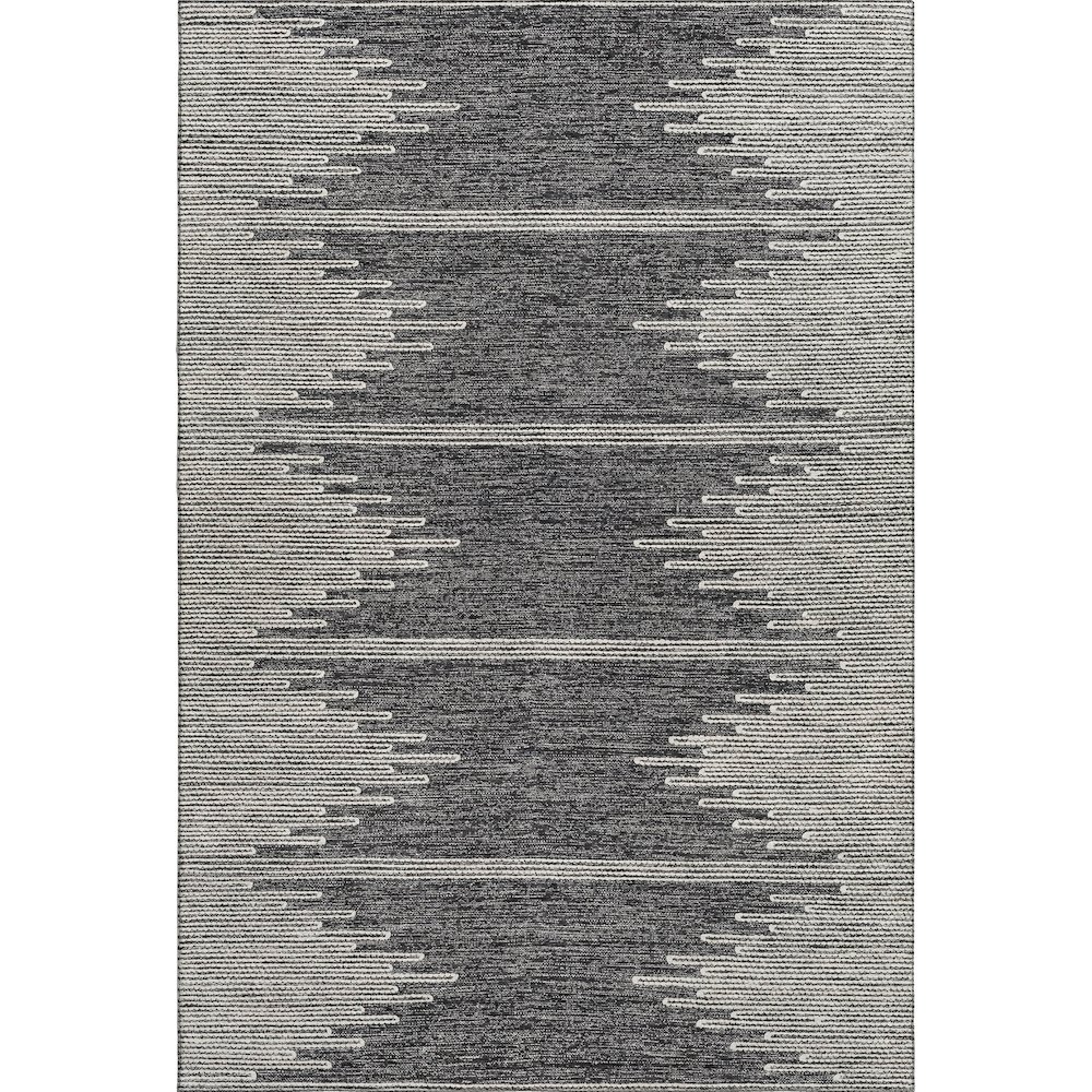 Premium Machine Washable Mayfield  Charcoal 2'6" x 3'10" Rug. Picture 1