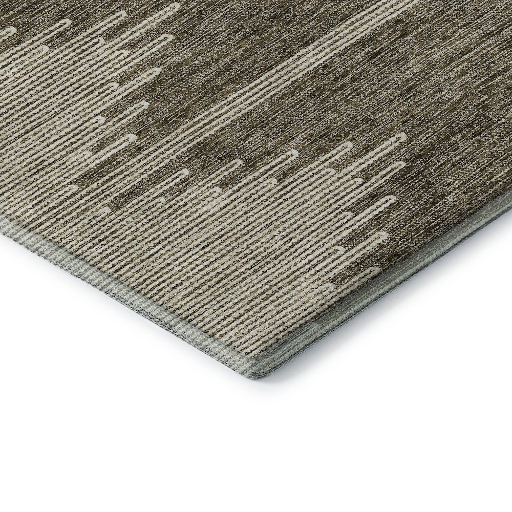 Premium Machine Washable Mayfield  Coffee 1'8" x 2'6" Rug. Picture 3