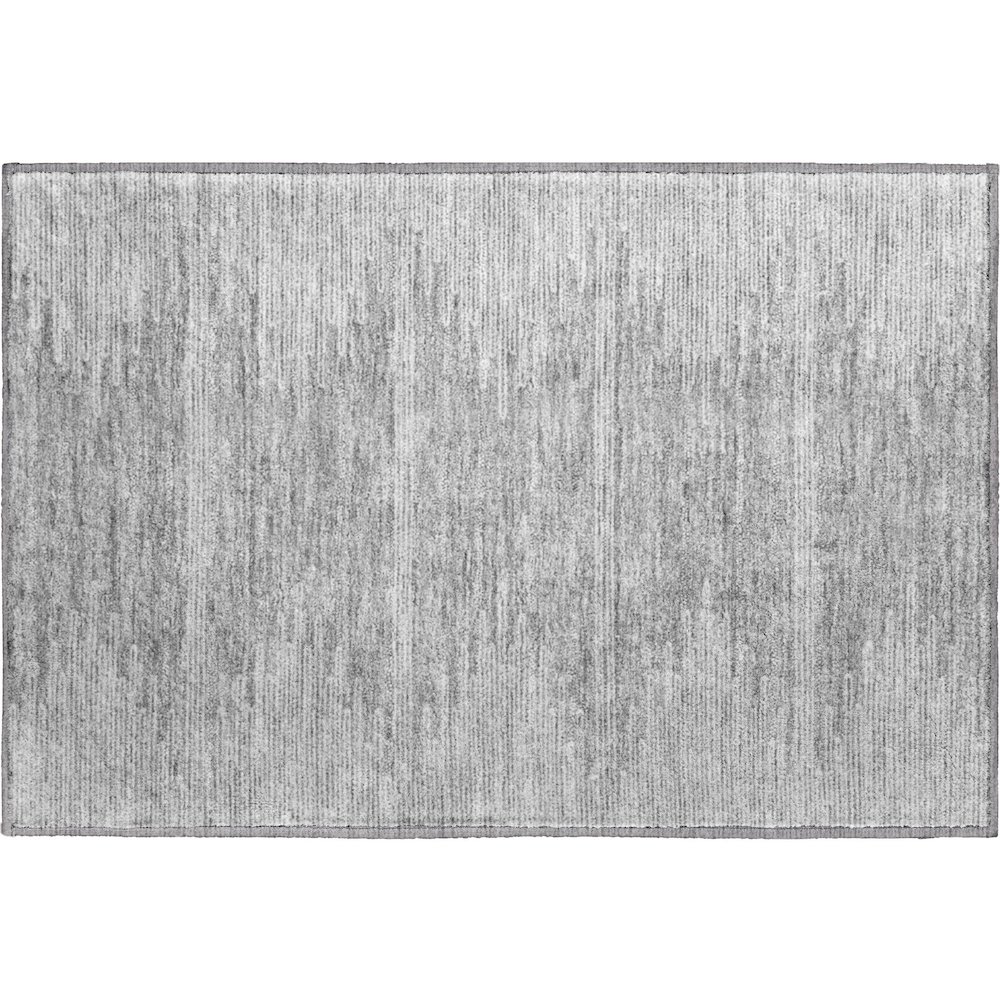 Premium Machine Washable Mayfield  Gray 1'8" x 2'6" Rug. Picture 1