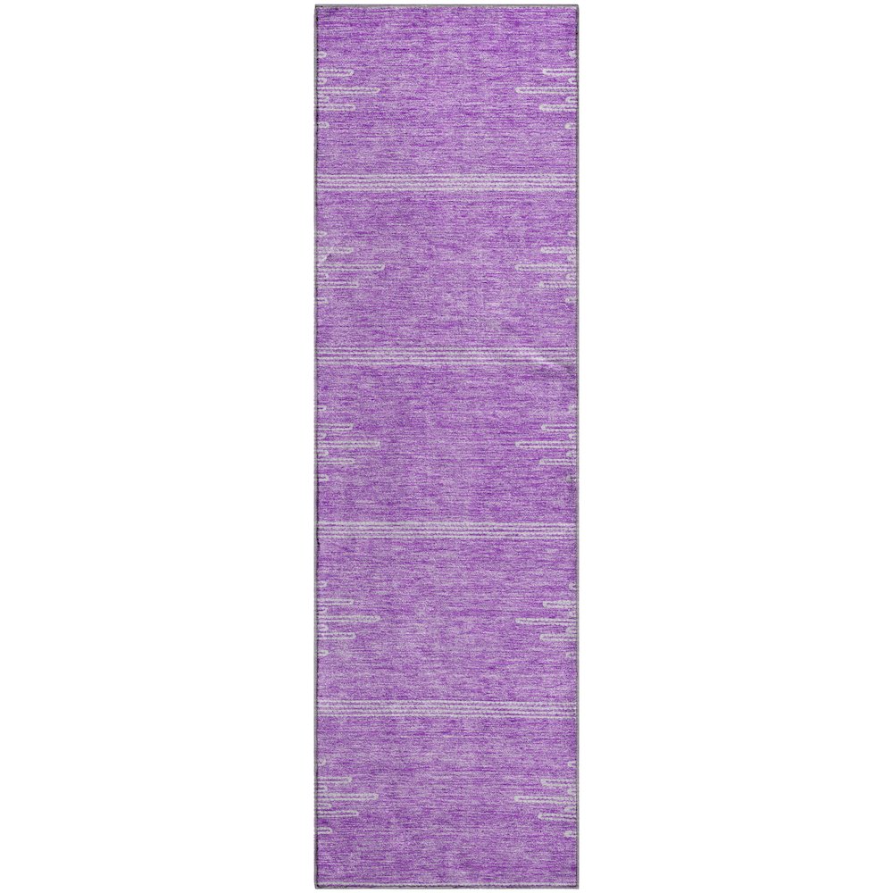 Premium Machine Washable Mayfield  Lavender 2'3" x 7'6" Runner Rug. Picture 1