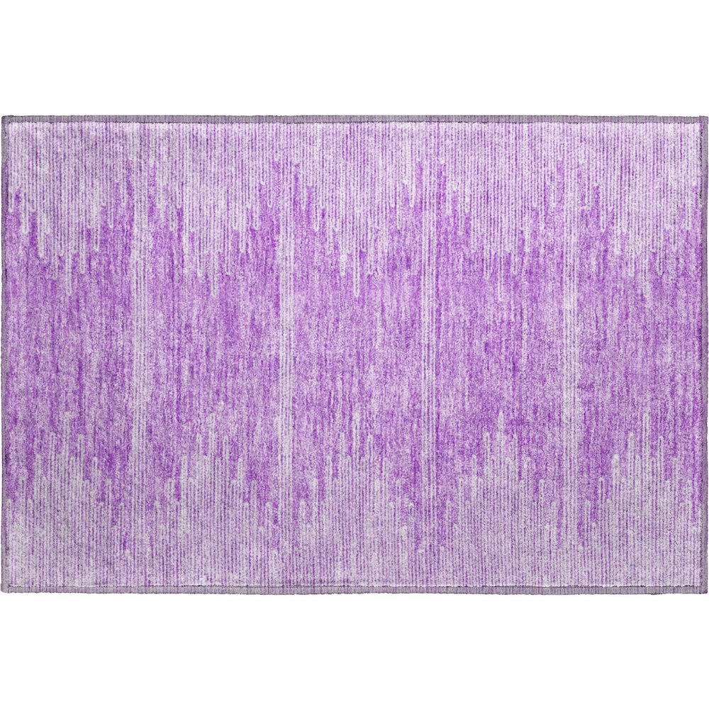 Premium Machine Washable Mayfield  Lavender 1'8" x 2'6" Rug. Picture 1