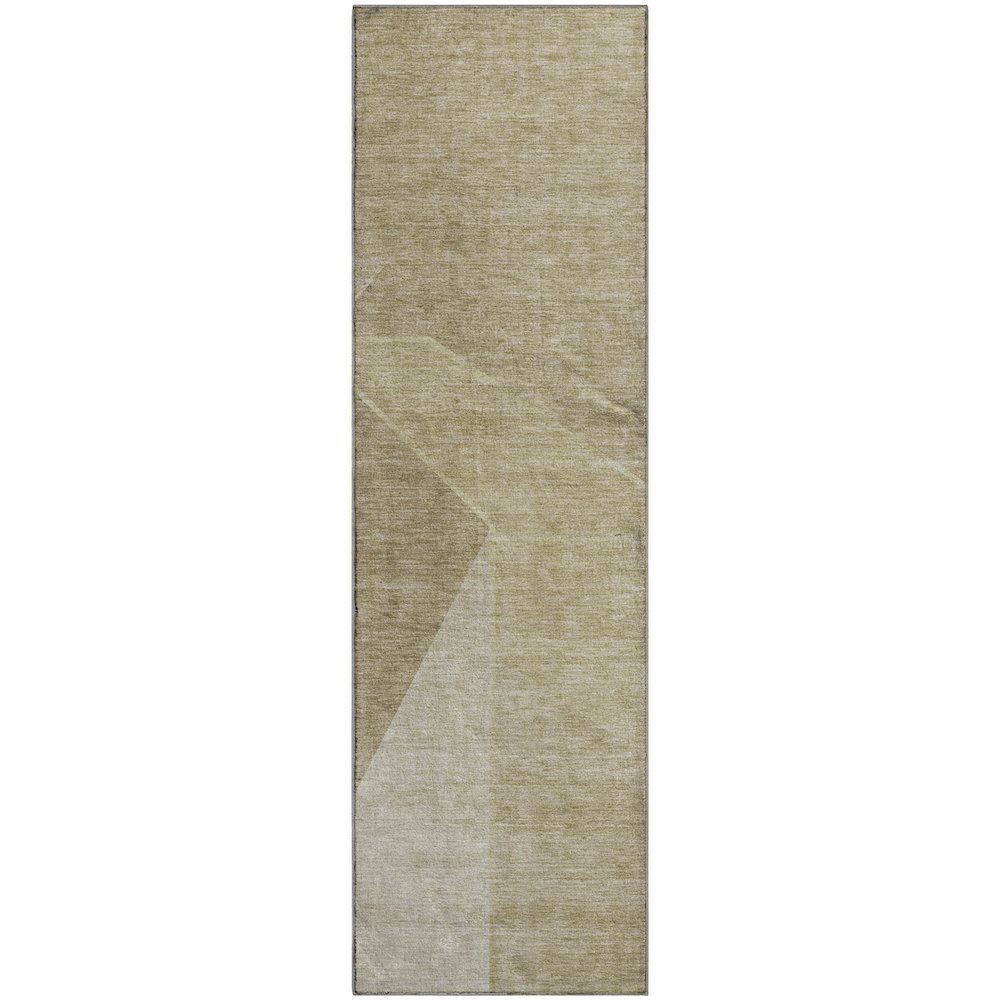 Premium Machine Washable Mayfield  Beige 2'3" x 7'6" Runner Rug. Picture 1