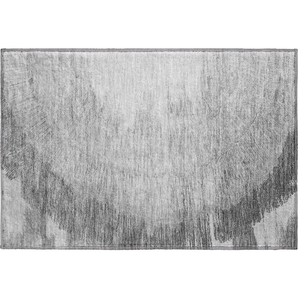 Premium Machine Washable Mayfield  Gray 1'8" x 2'6" Rug. Picture 1