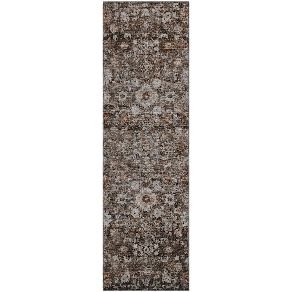 Premium Machine Washable Mayfield  Fudge 2'3" x 7'6" Runner Rug. Picture 1