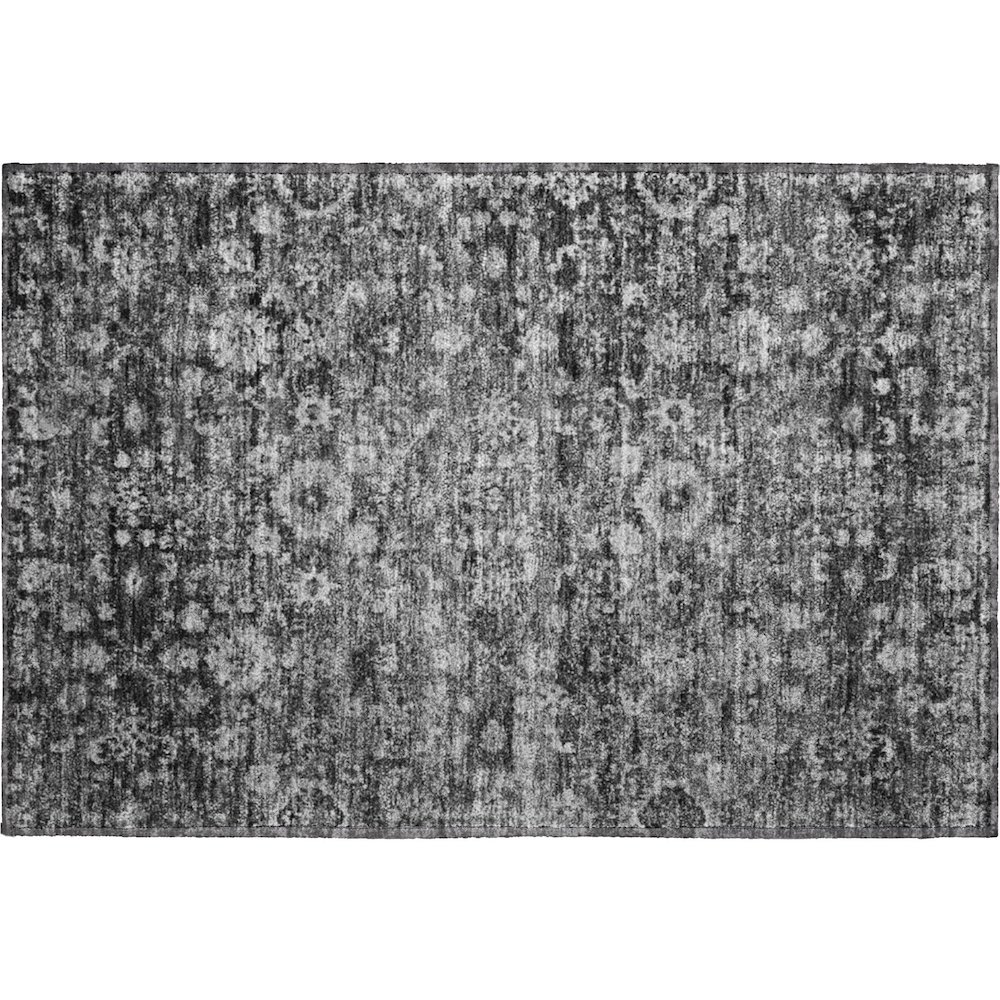Premium Machine Washable Mayfield  Gray 1'8" x 2'6" Rug. Picture 1
