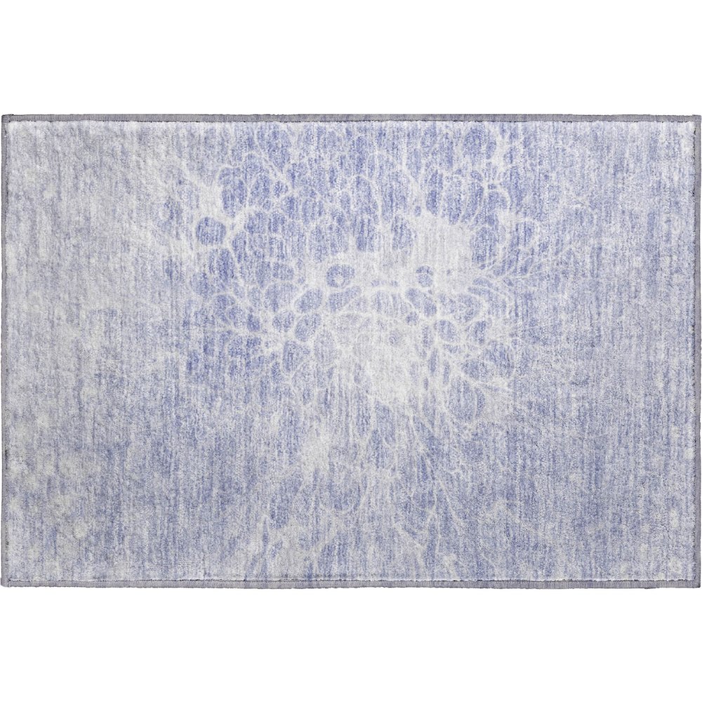 Premium Machine Washable Mayfield AMF653 Lavender 1'8" x 2'6" Rug. Picture 1