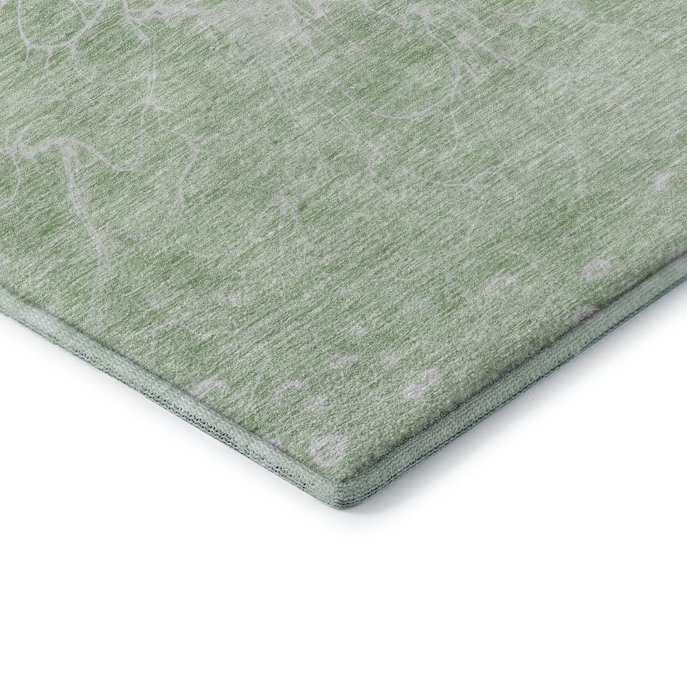 Premium Machine Washable Mayfield AMF653 Mint 1'8" x 2'6" Rug. Picture 3