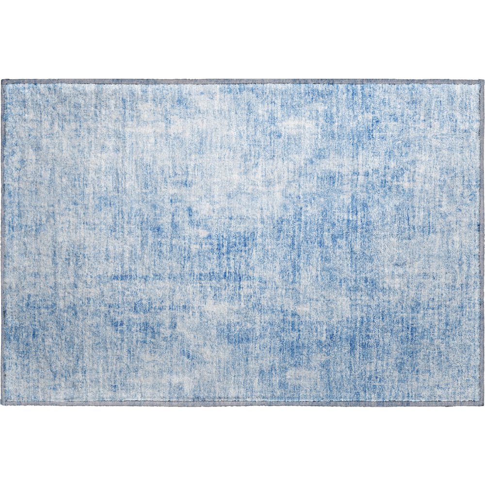 Premium Machine Washable Mayfield AMF656 Blue 1'8" x 2'6" Rug. Picture 1