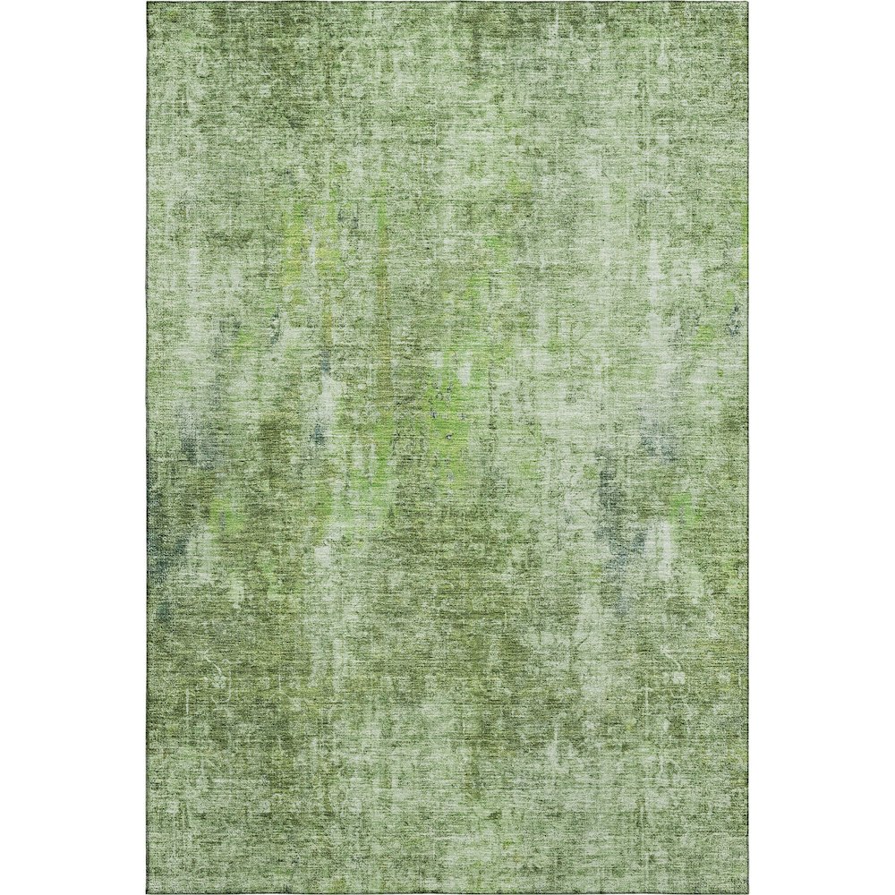 Premium Machine Washable Mayfield AMF656 Olive 2'6" x 3'10" Rug. Picture 1
