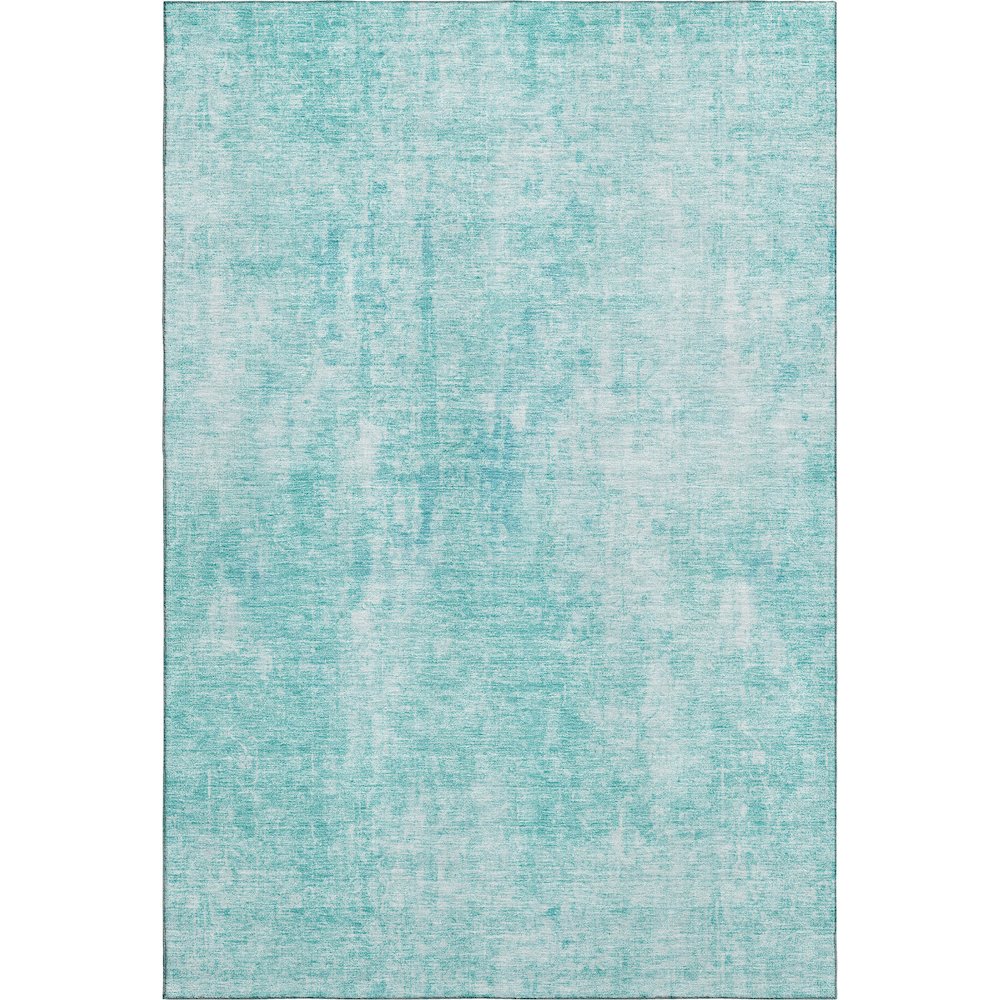 Premium Machine Washable Mayfield AMF656 Teal 2'6" x 3'10" Rug. Picture 1