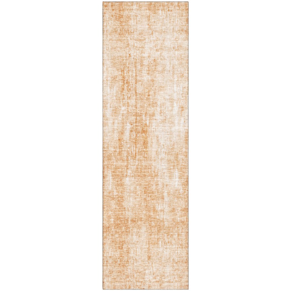 Premium Machine Washable Mayfield AMF656 Terracotta 2'3" x 7'6" Runner Rug. Picture 1