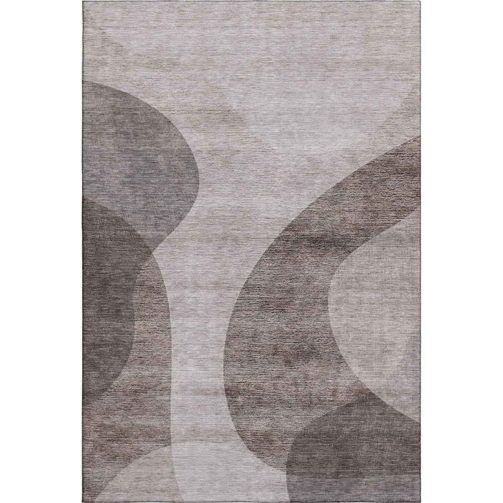 Premium Machine Washable Mayfield AMF657 Mocha 2'6" x 3'10" Rug. Picture 1