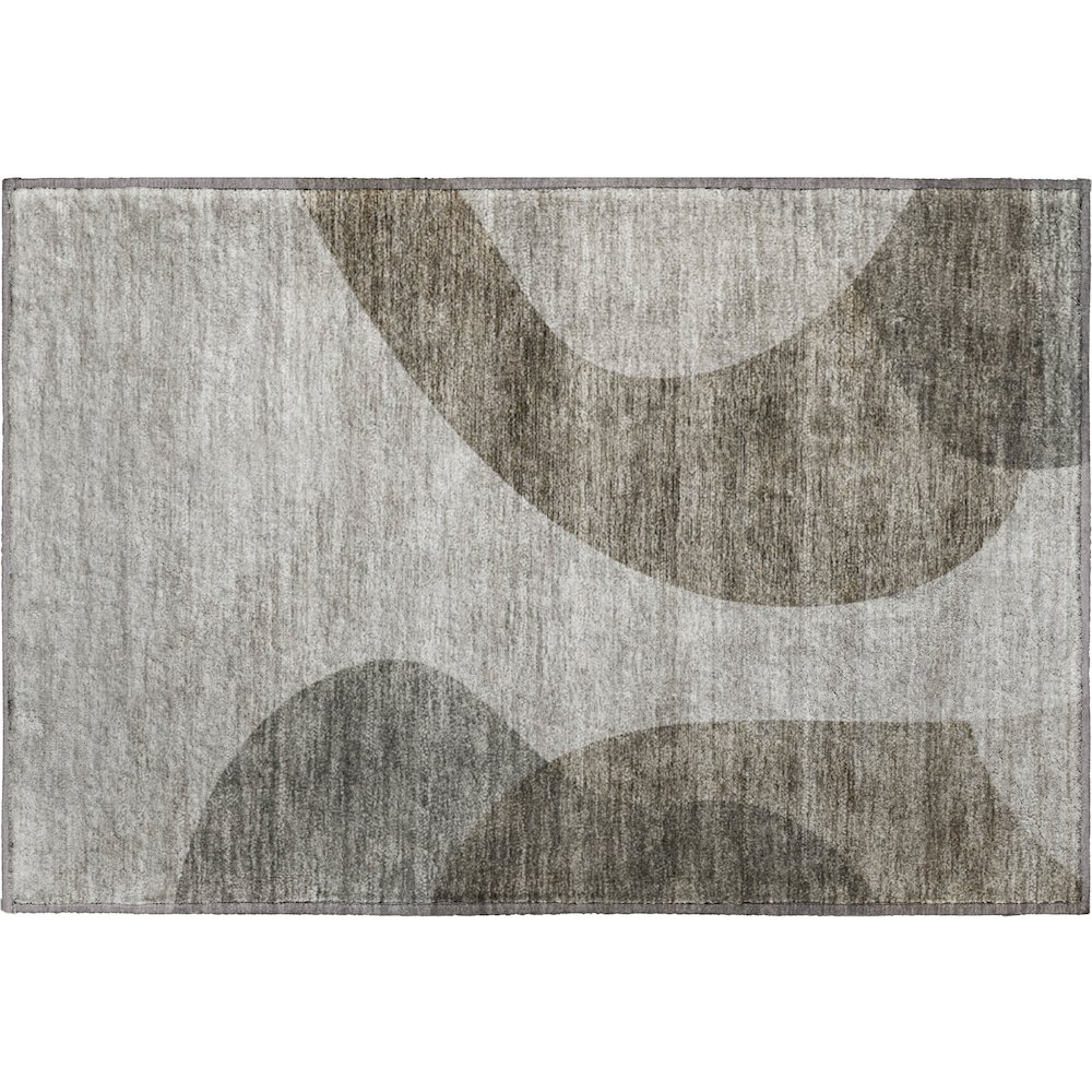 Premium Machine Washable Mayfield AMF657 Taupe 1'8" x 2'6" Rug. Picture 1