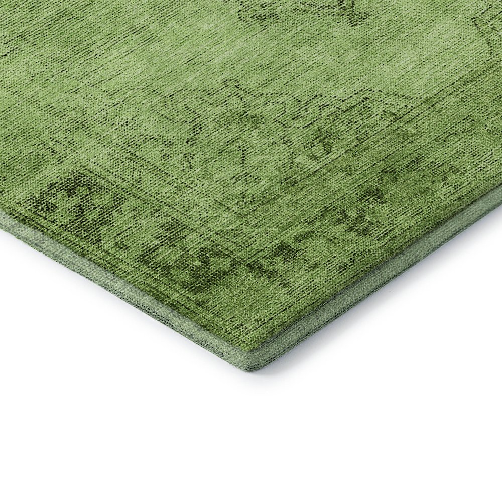 Premium Machine Washable Mayfield AMF658 Aloe 1'8" x 2'6" Rug. Picture 3