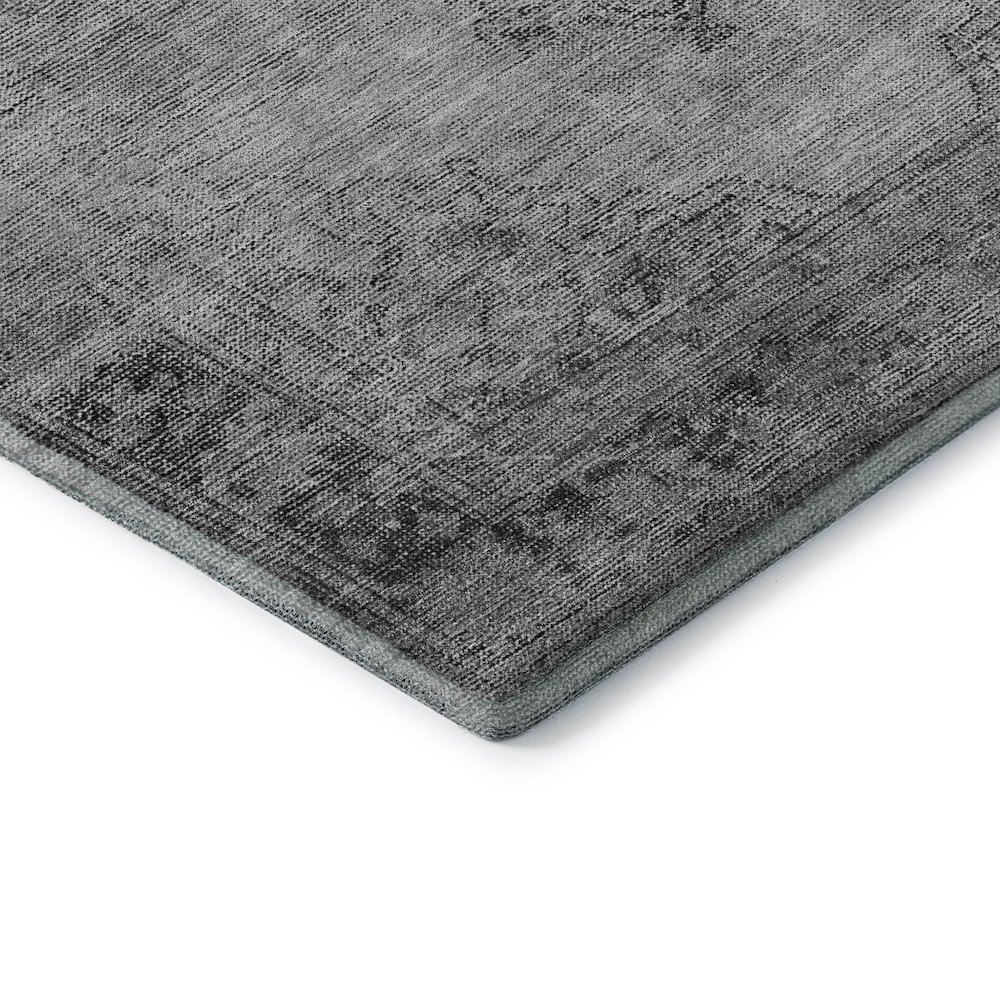 Premium Machine Washable Mayfield AMF658 Gray 1'8" x 2'6" Rug. Picture 3