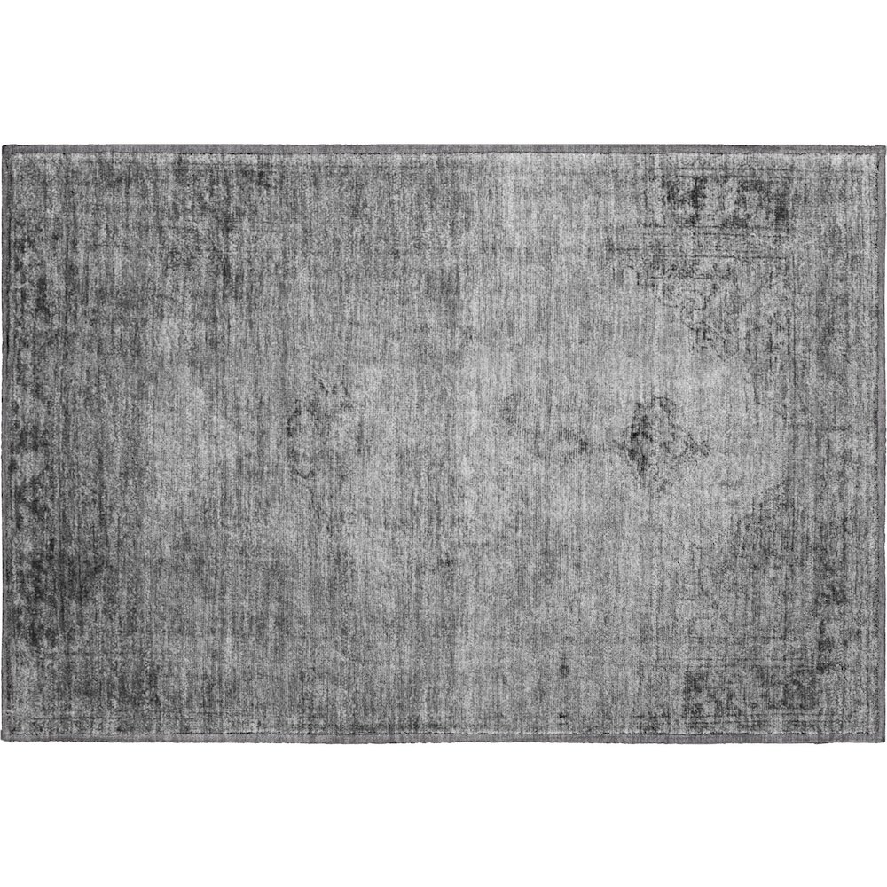 Premium Machine Washable Mayfield AMF658 Gray 1'8" x 2'6" Rug. Picture 1