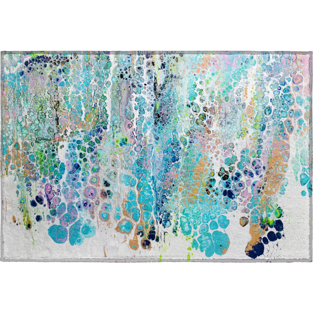 Premium Machine Washable Mayfield  Mermaid 1'8" x 2'6" Rug. Picture 1