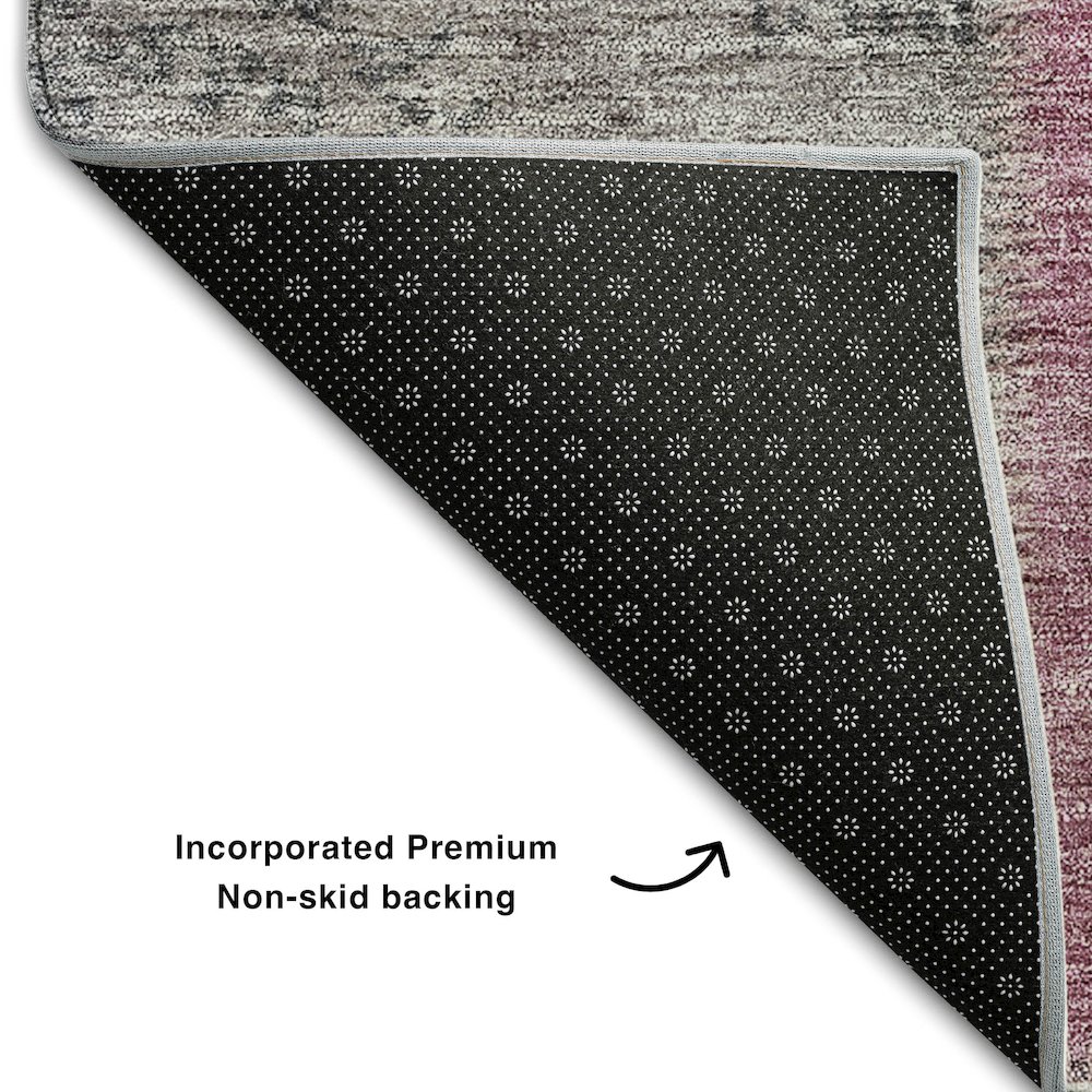 Premium Machine Washable Mayfield AMF663 Copper 1'8" x 2'6" Rug. Picture 2