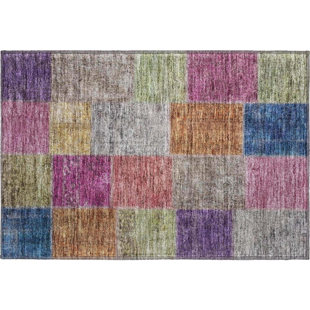 Premium Machine Washable Mayfield AMF663 Copper 1'8" x 2'6" Rug. Picture 1