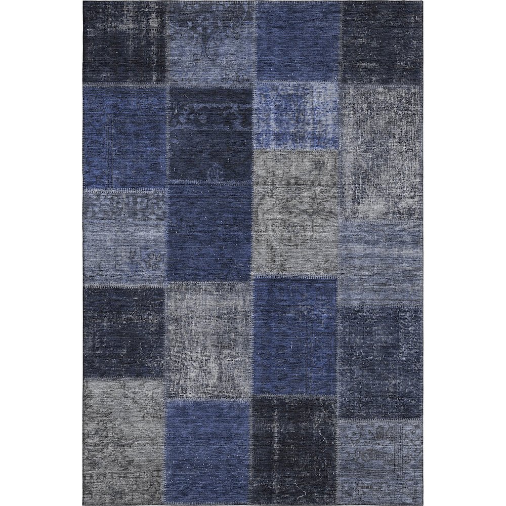 Premium Machine Washable Mayfield AMF663 Navy 2'6" x 3'10" Rug. Picture 1