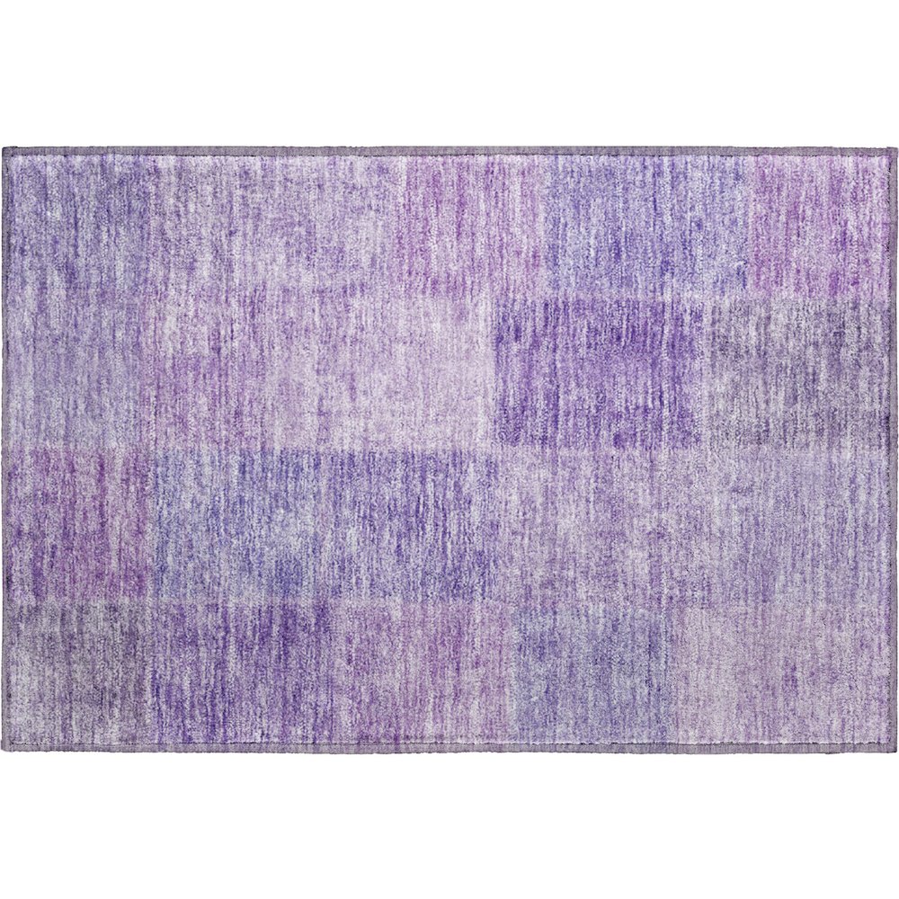 Premium Machine Washable Mayfield AMF664 Lavender 1'8" x 2'6" Rug. Picture 1
