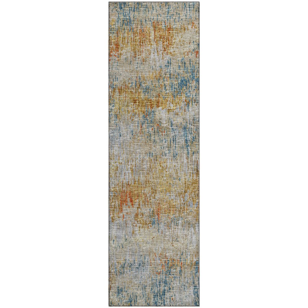 Premium Machine Washable Mayfield  Gilded 2'3" x 7'6" Runner Rug. Picture 1