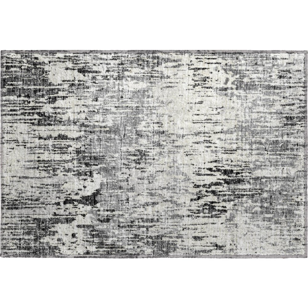 Premium Machine Washable Mayfield  Gray 1'8" x 2'6" Rug. Picture 1