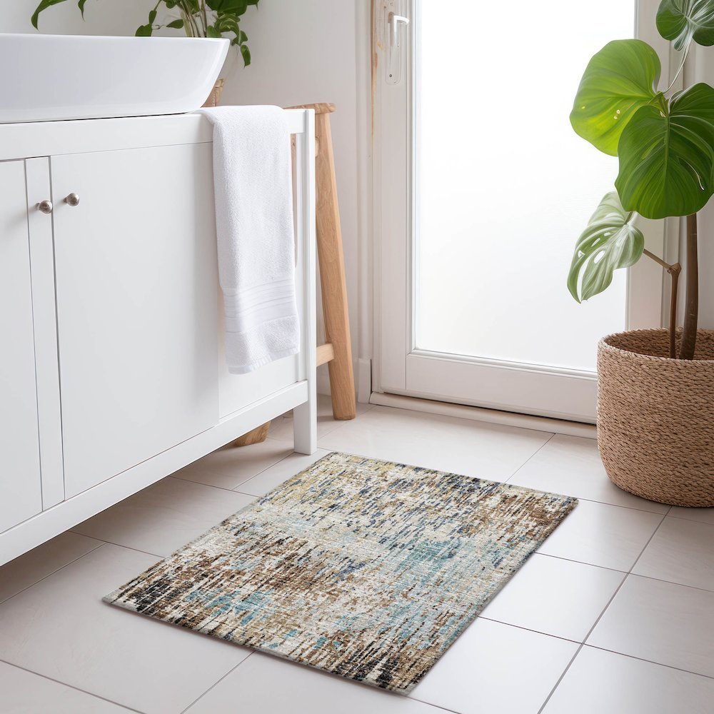 Premium Machine Washable Mayfield  Moody 1'8" x 2'6" Rug. Picture 5