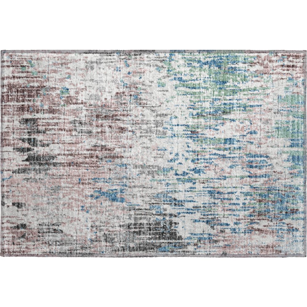 Premium Machine Washable Mayfield  Multi 1'8" x 2'6" Rug. Picture 1