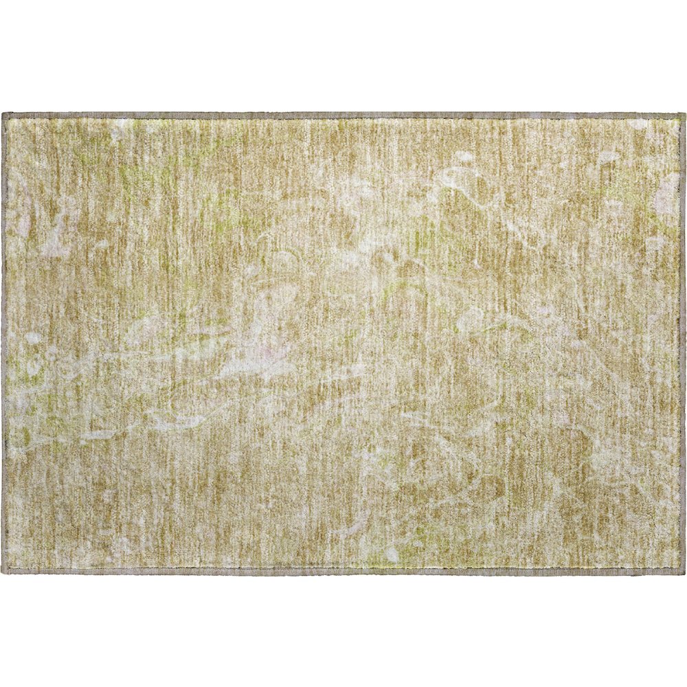 Premium Machine Washable Mayfield AMF670 Beige 1'8" x 2'6" Rug. Picture 1