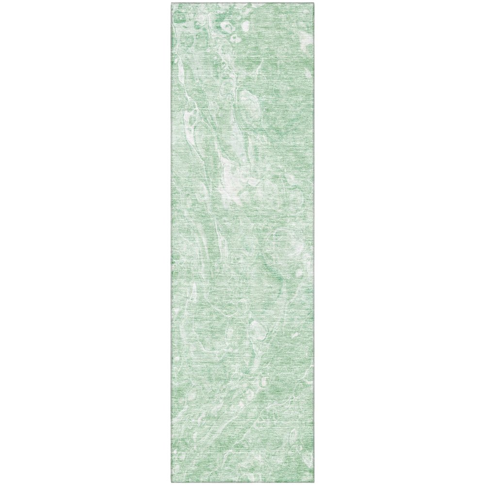 Premium Machine Washable Mayfield AMF670 Mint 2'3" x 7'6" Runner Rug. Picture 1