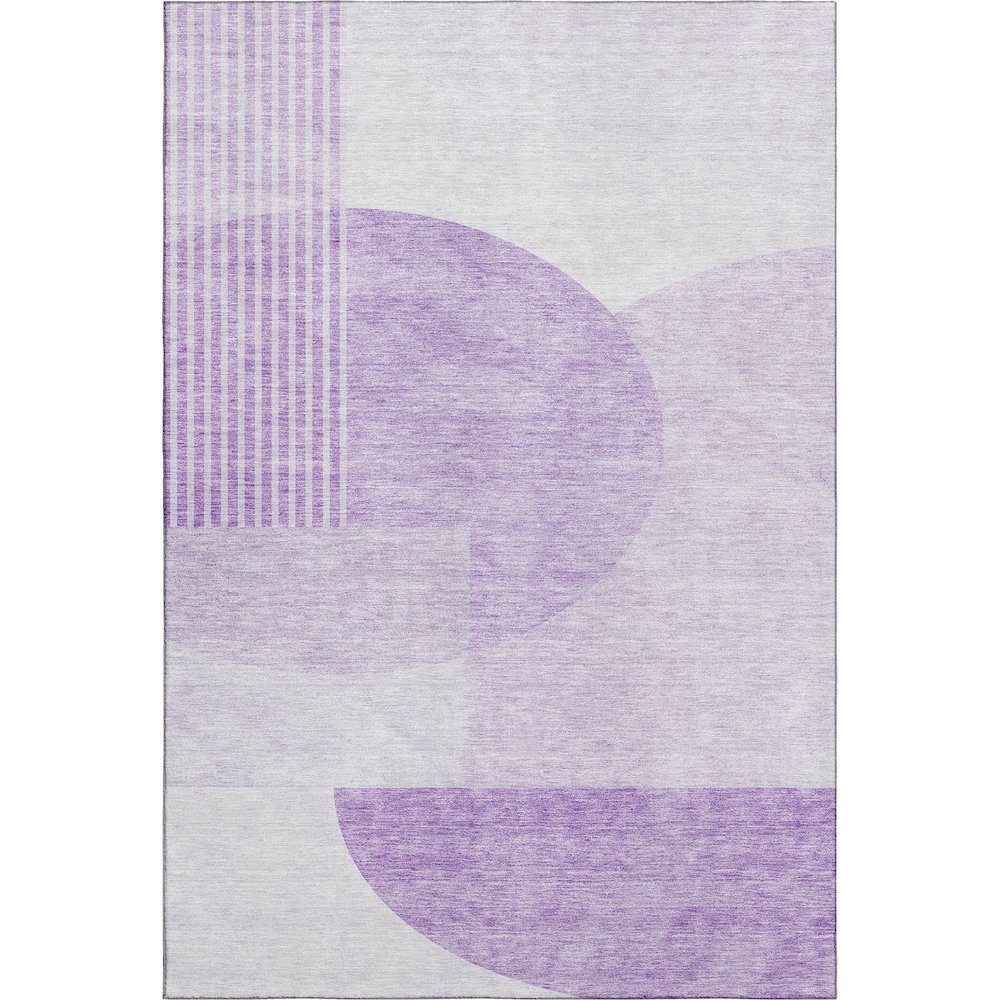 Premium Machine Washable Mayfield AMF678 Purple 2'6" x 3'10" Rug. Picture 1