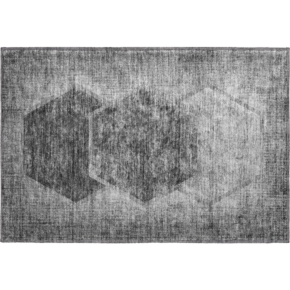 Premium Machine Washable Mayfield AMF679 Gray 1'8" x 2'6" Rug. Picture 1