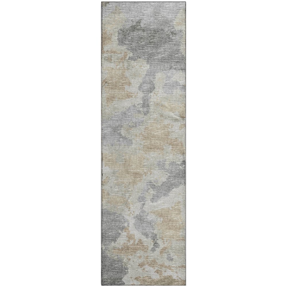 Premium Machine Washable Mayfield  Beige 2'3" x 7'6" Runner Rug. Picture 1