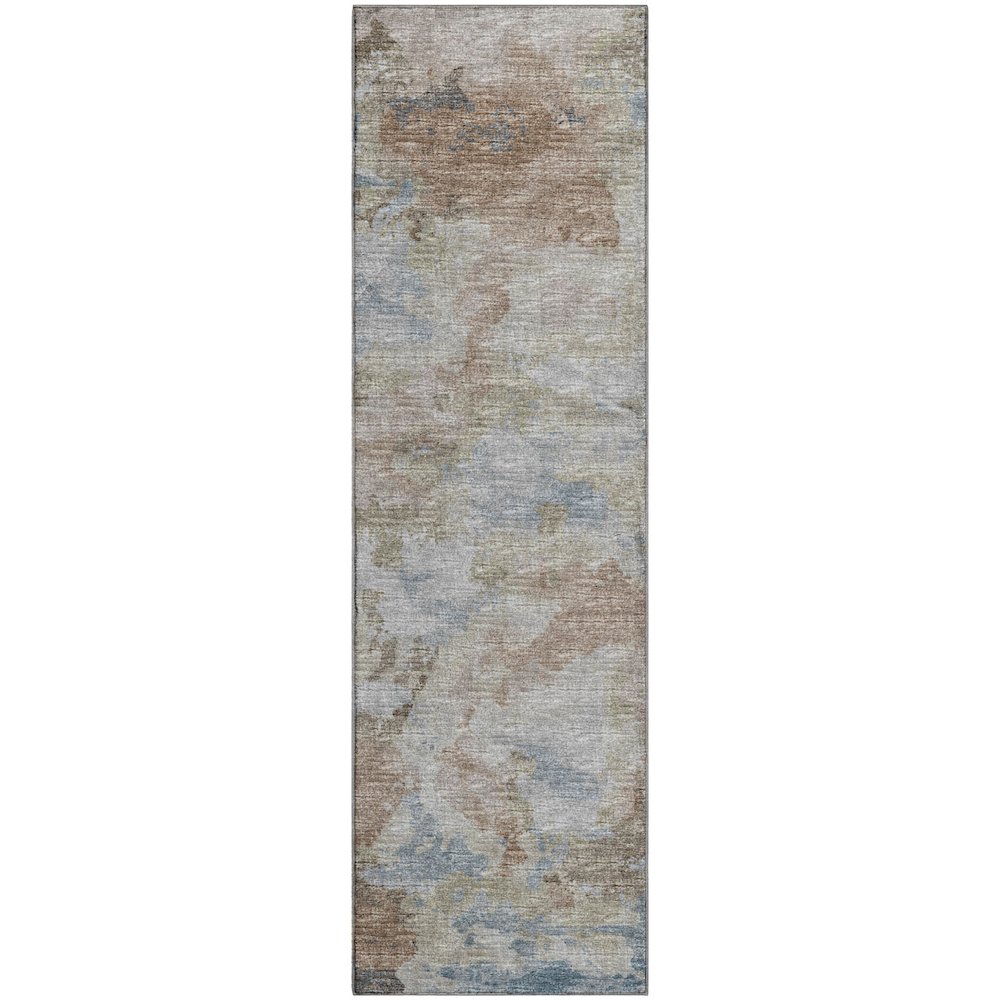 Premium Machine Washable Mayfield  Moody 2'3" x 7'6" Runner Rug. Picture 1