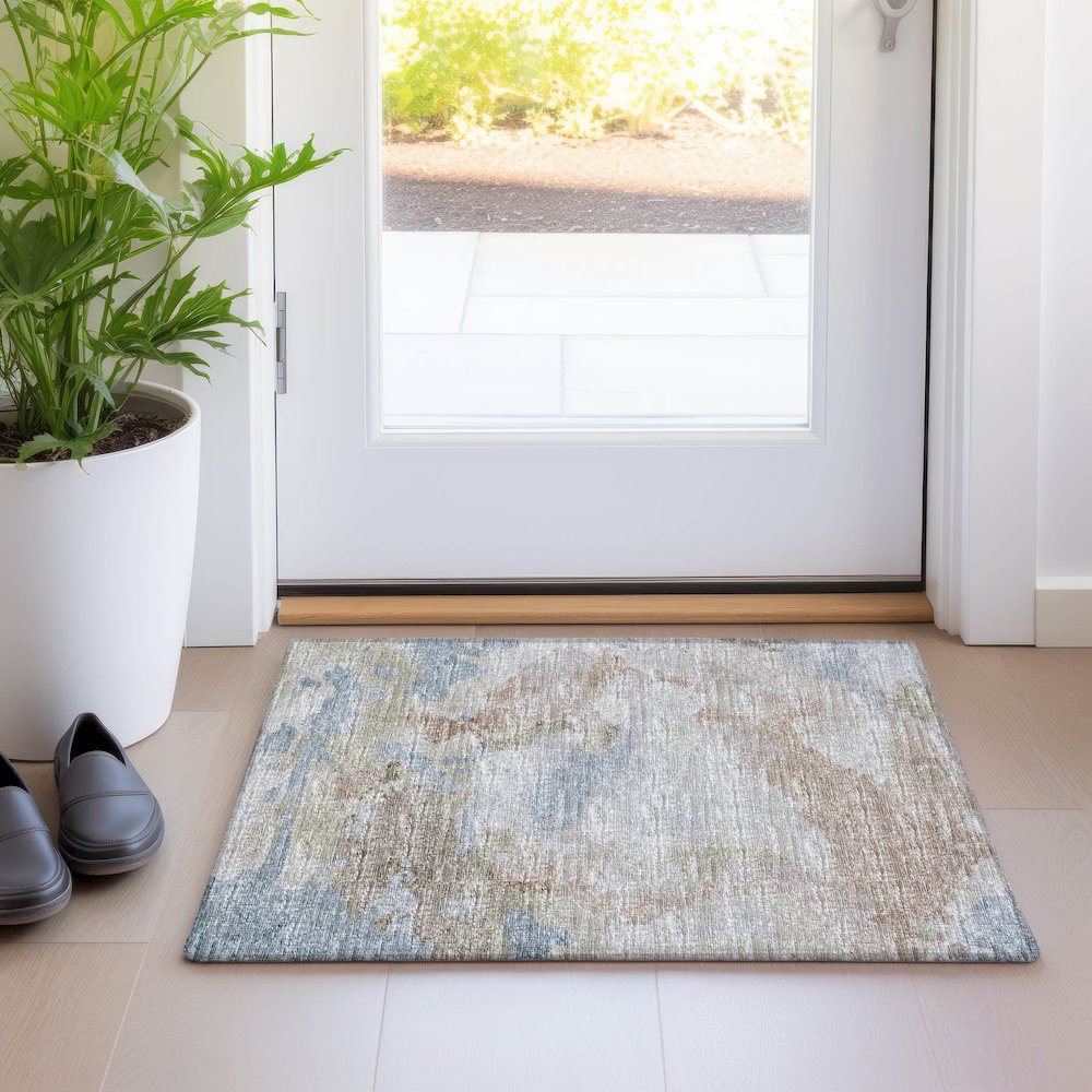 Premium Machine Washable Mayfield  Moody 1'8" x 2'6" Rug. Picture 5