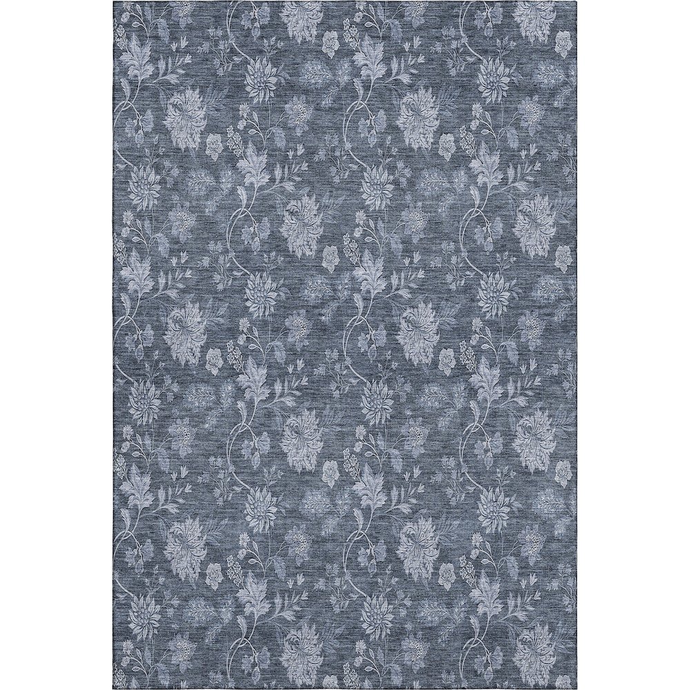 Premium Machine Washable Mayfield AMF680 Blue 2'6" x 3'10" Rug. Picture 1