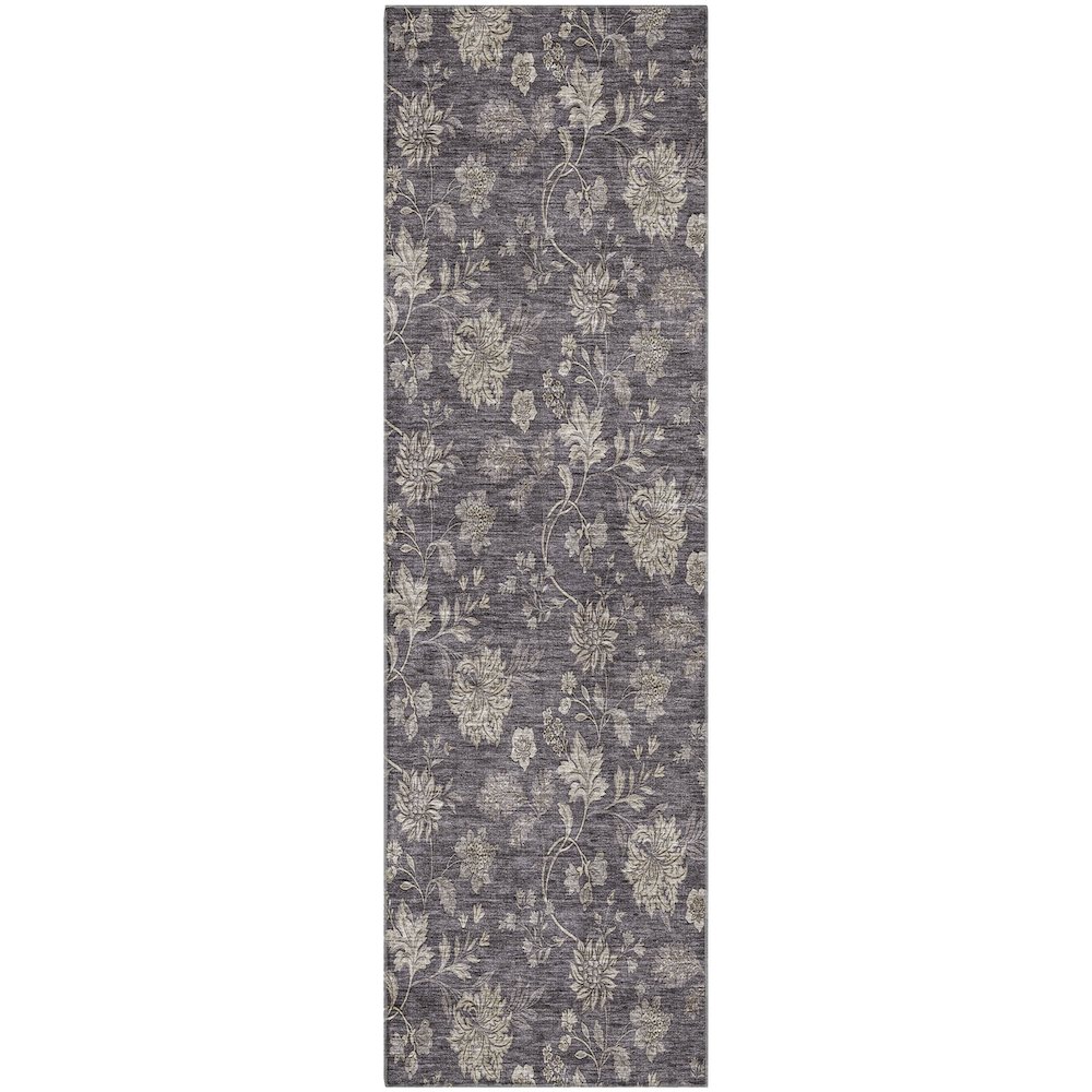 Premium Machine Washable Mayfield AMF680 Taupe 2'3" x 7'6" Runner Rug. Picture 1