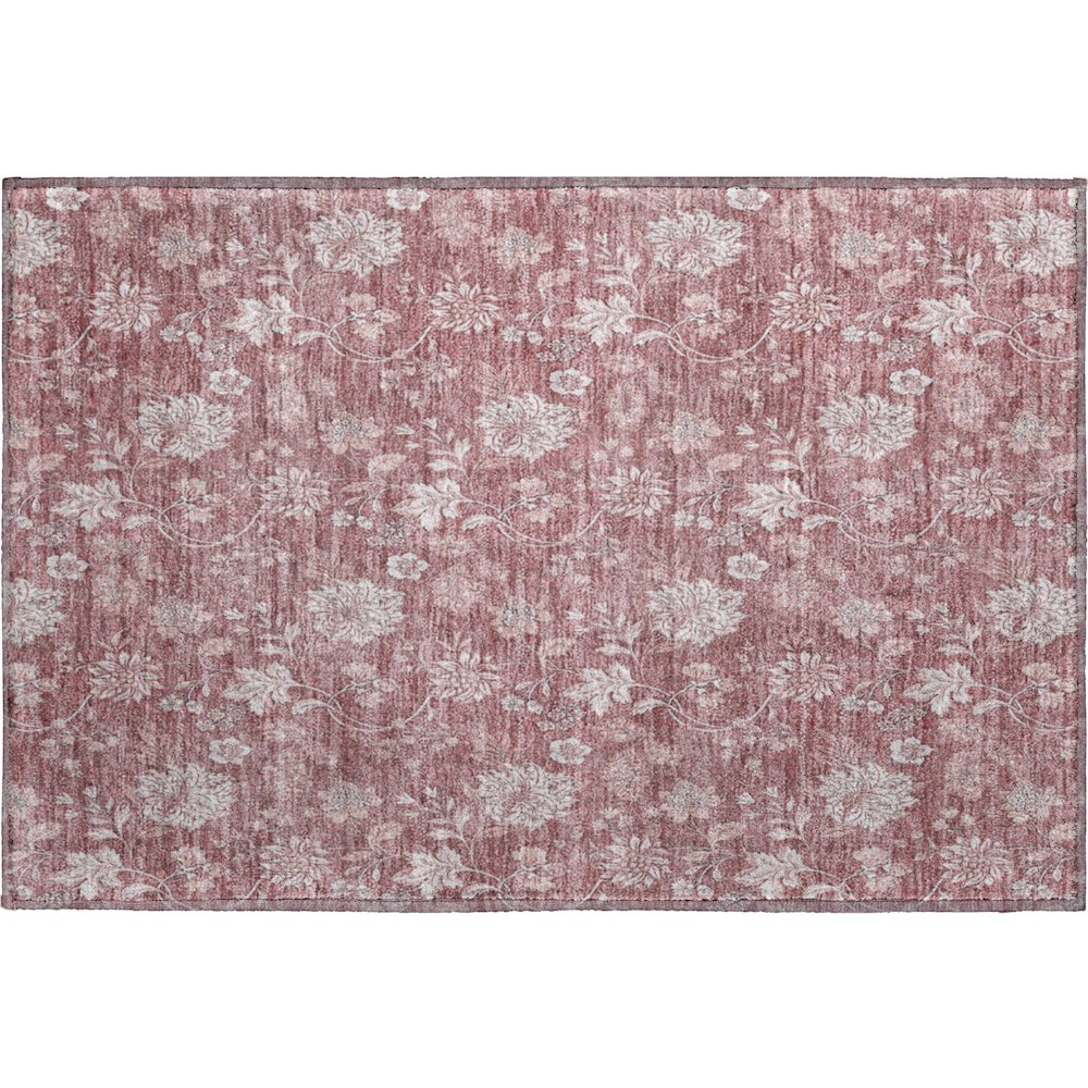 Premium Machine Washable Mayfield AMF681 Blush 1'8" x 2'6" Rug. Picture 1