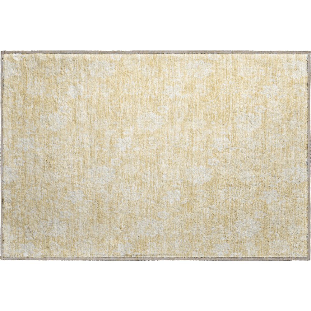 Premium Machine Washable Mayfield AMF681 Honey 1'8" x 2'6" Rug. Picture 1