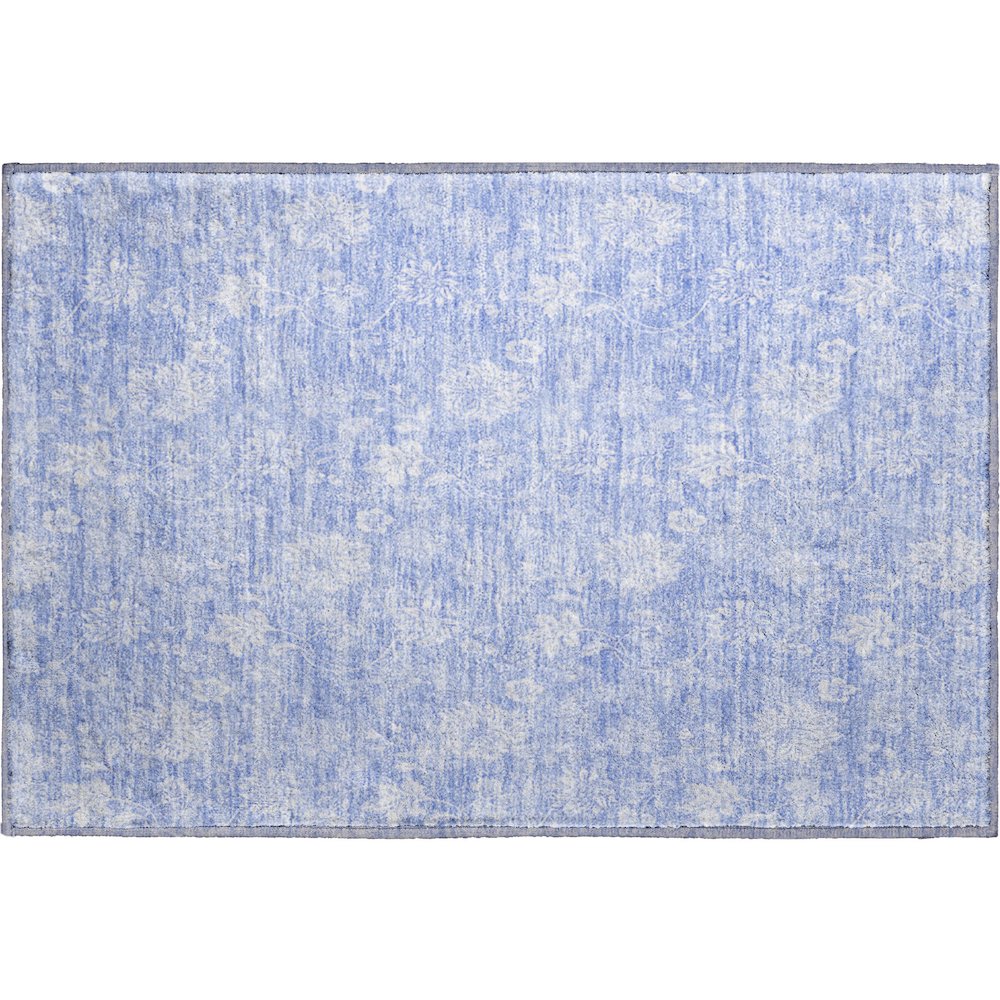 Premium Machine Washable Mayfield AMF681 Sky 1'8" x 2'6" Rug. Picture 1