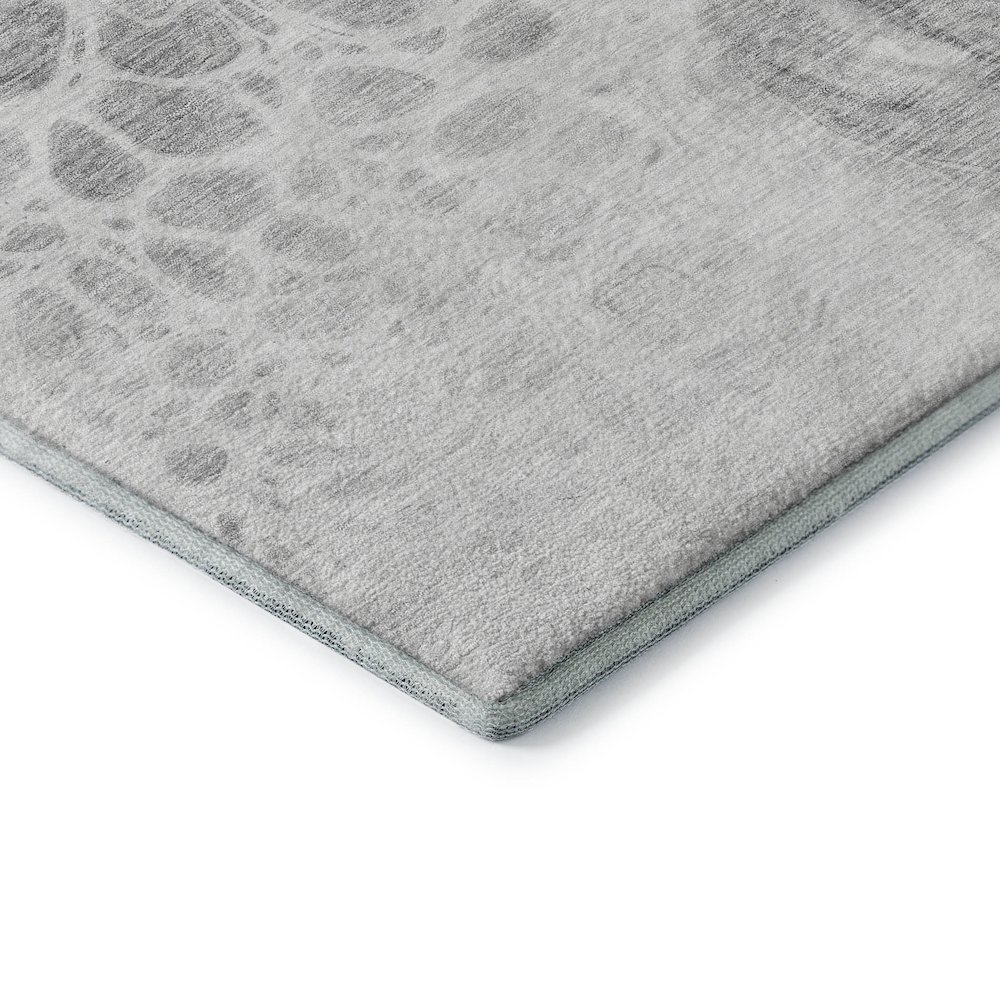 Premium Machine Washable Mayfield AMF682 Gray 1'8" x 2'6" Rug. Picture 3