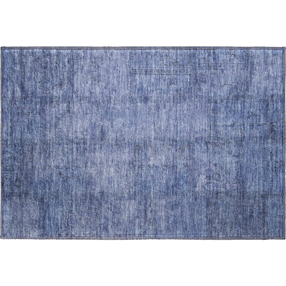 Premium Machine Washable Mayfield AMF685 Blue 1'8" x 2'6" Rug. Picture 1