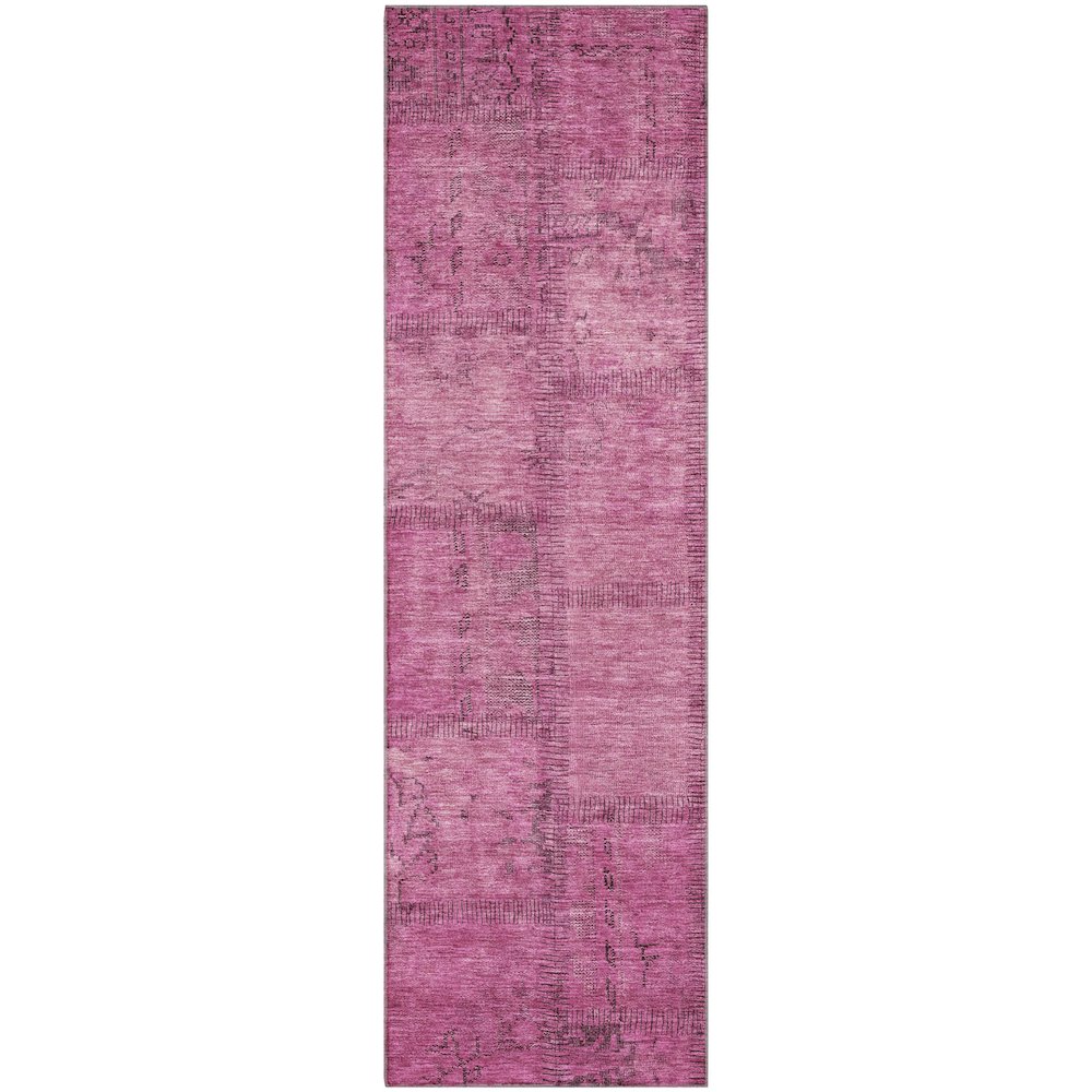 Premium Machine Washable Mayfield AMF685 Blush 2'3" x 7'6" Runner Rug. Picture 1
