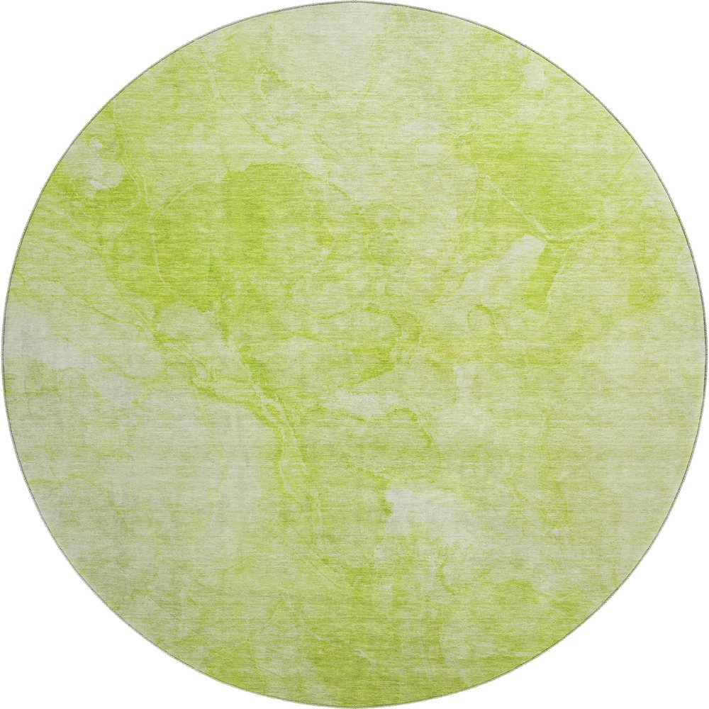 Premium Machine Washable Mayfield AMF688 Aloe 8' x 8' Round Rug. Picture 1